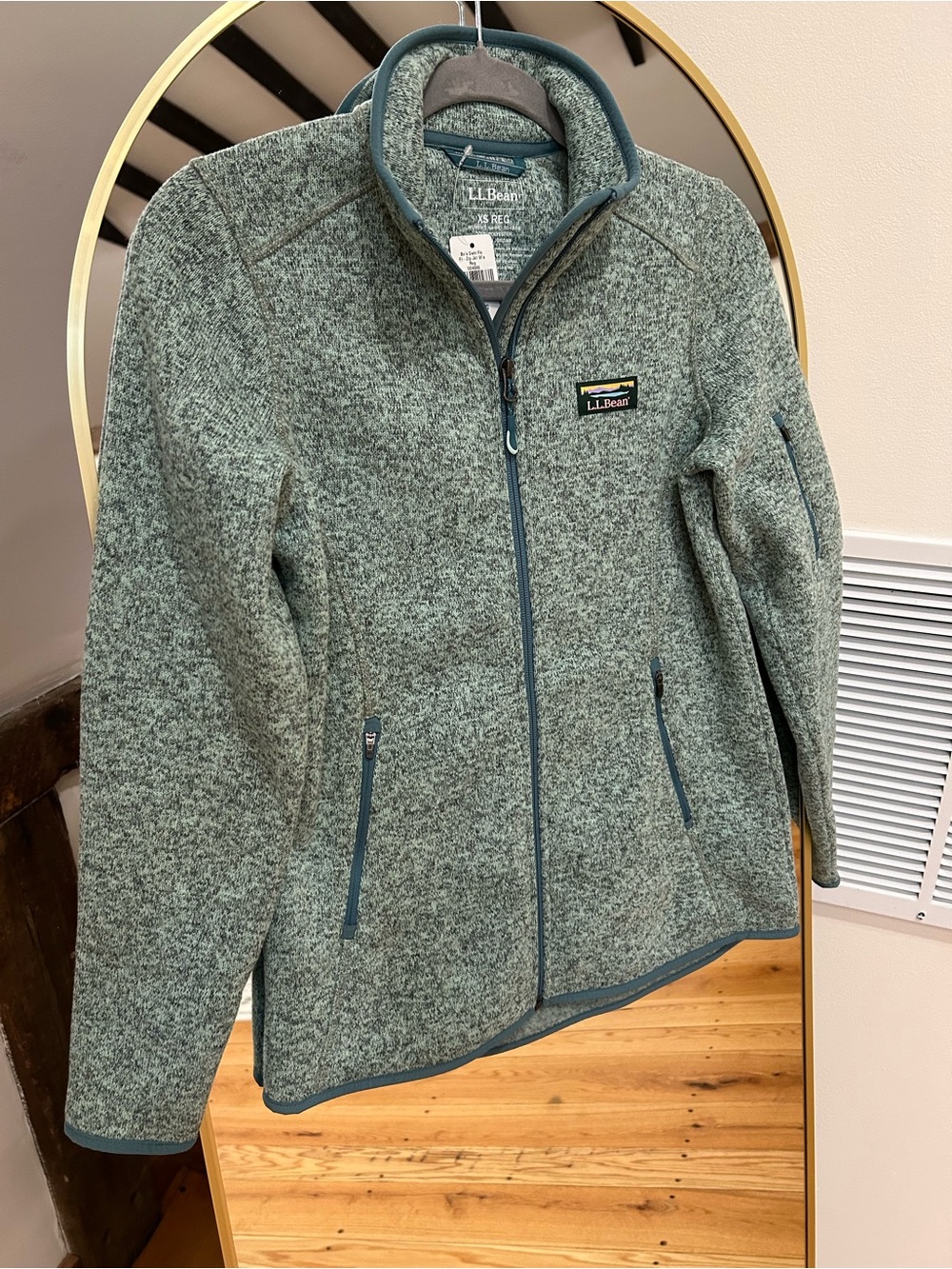 L.L. Bean Full Zip Sweater Fleece Jacket. Women’s XS. NWT
